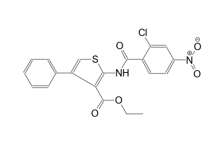 3-thiophenecarboxylic acid, 2-[(2-chloro-4-nitrobenzoyl)amino]-4-phenyl-, ethyl ester