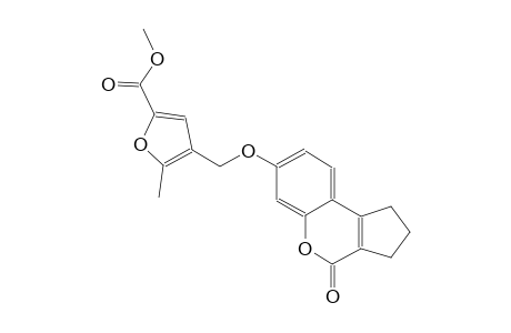 methyl 5-methyl-4-{[(4-oxo-1,2,3,4-tetrahydrocyclopenta[c]chromen-7-yl)oxy]methyl}-2-furoate