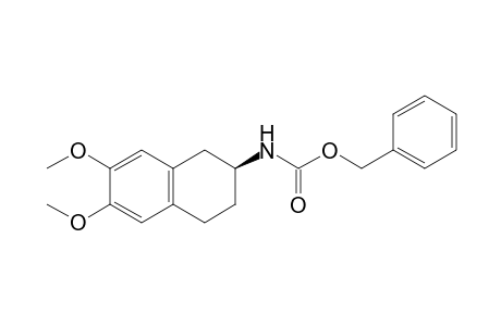 Carbamic acid, (1,2,3,4-tetrahydro-6,7-dimethoxy-2-naphthalenyl)-, phenylmethyl ester, (S)-