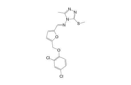 N-((E)-{5-[(2,4-dichlorophenoxy)methyl]-2-furyl}methylidene)-3-methyl-5-(methylsulfanyl)-4H-1,2,4-triazol-4-amine