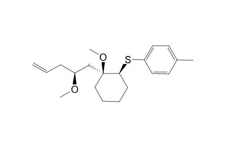 CIS-1-METHOXY-1-(2'-METHOXYPENT-4'-ENYL)-2-(PARA-TOLYLTHIO)-CYCLOHEXANE