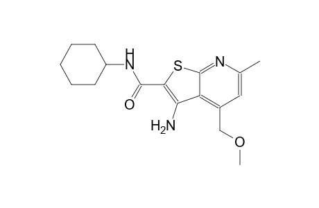 3-amino-N-cyclohexyl-4-(methoxymethyl)-6-methylthieno[2,3-b]pyridine-2-carboxamide