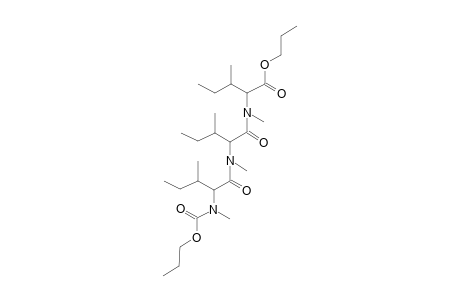 ile-ile-ile, N,N',N''-Trimethyl-N-(N-propyloxycarbonyl)-, N-propyl ester (isomer 1)