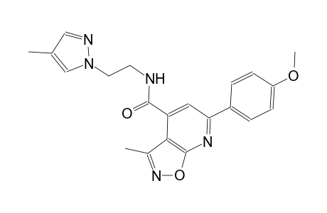 isoxazolo[5,4-b]pyridine-4-carboxamide, 6-(4-methoxyphenyl)-3-methyl-N-[2-(4-methyl-1H-pyrazol-1-yl)ethyl]-