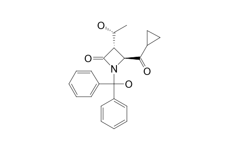(1'R,3S,4S)-1-DIPHENYLHYDROXYMETHYL-3-(1-HYDROXYETHYL)-4-(CYCLOPROPYLCARBONYL)-AZETIDIN-2-ONE