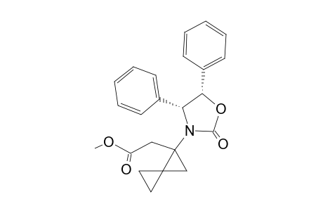 [1-((4R,5S)-2-Oxo-4,5-diphenyl-oxazolidin-3-yl)-spiro[2.2]pent-1-yl]-acetic acid methyl ester