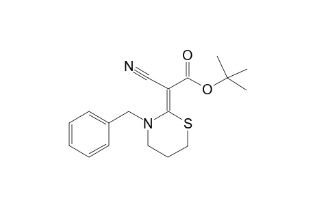 (2Z)-2-(3-benzyl-1,3-thiazinan-2-ylidene)-2-cyano-acetic acid tert-butyl ester