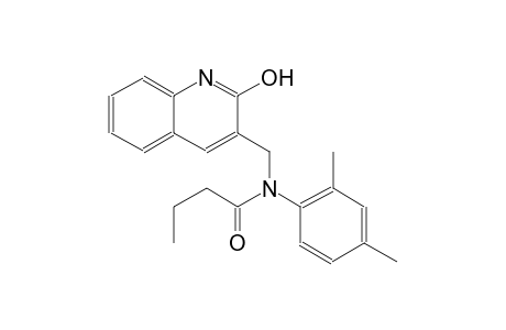 N-(2,4-dimethylphenyl)-N-[(2-hydroxy-3-quinolinyl)methyl]butanamide