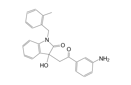 2H-indol-2-one, 3-[2-(3-aminophenyl)-2-oxoethyl]-1,3-dihydro-3-hydroxy-1-[(2-methylphenyl)methyl]-
