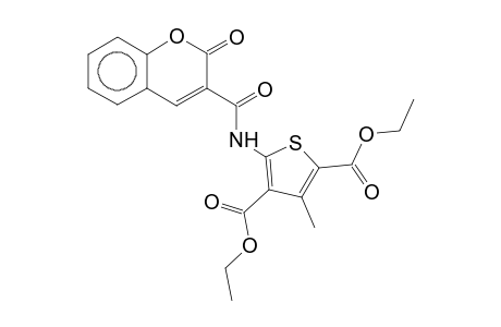 Diethyl 5-[(coumarin-3-ylcarbonyl)amino]-3-methyl-2,4-thiophenedicarboxylate