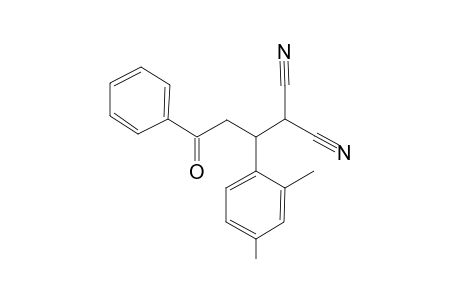 Malononitrile, 2-[1-(2,4-dimethylphenyl)-3-oxo-3-phenylpropyl]-