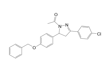 1-Acetyl-5-(4-(benzyloxy)phenyl)-3-(4-chlorophenyl)-4,5-dihydro-(1H)-pyrazole