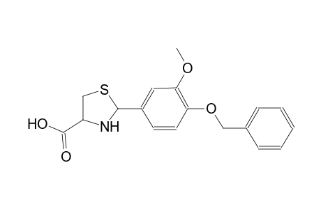 2-[4-(benzyloxy)-3-methoxyphenyl]-1,3-thiazolidine-4-carboxylic acid