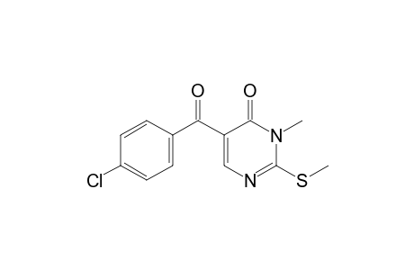 3-Methyl-5-(4-chlorobenzoyl)-2-(methylthio)pyrimidin-4(3H)-one