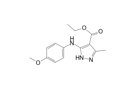 5-(p-anisidino)-3-methylpyrazole-4-carboxylic acid, ethyl ester