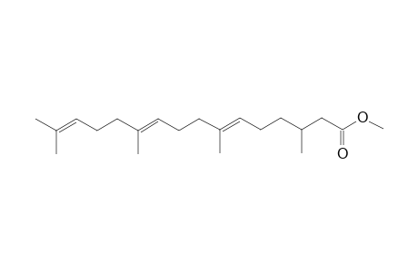 6,10,14-Hexadecatrienoic acid, 3,7,11,15-tetramethyl-, methyl ester, [R-(E,E)]-
