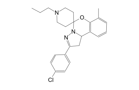2-(4-chlorophenyl)-7-methyl-1'-propyl-1,10b-dihydrospiro[benzo[e]pyrazolo[1,5-c][1,3]oxazine-5,4'-piperidine]