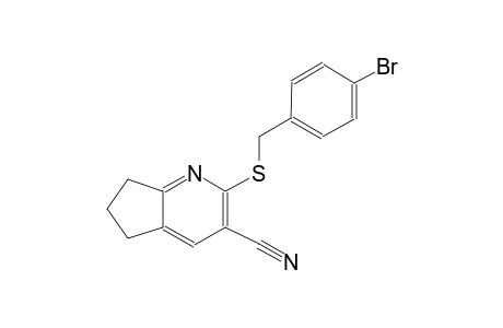 2-[(4-bromobenzyl)sulfanyl]-6,7-dihydro-5H-cyclopenta[b]pyridine-3-carbonitrile