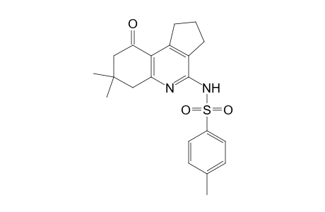 N-(7,7-dimethyl-9-oxidanylidene-2,3,6,8-tetrahydro-1H-cyclopenta[c]quinolin-4-yl)-4-methyl-benzenesulfonamide