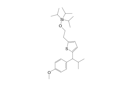 triisopropyl(2-(5-(1-(4-methoxyphenyl)-2-methylpropyl)thiophen-2 yl)ethoxy)silane