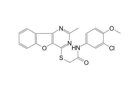 N-(3-chloro-4-methoxyphenyl)-2-[(2-methyl[1]benzofuro[3,2-d]pyrimidin-4-yl)sulfanyl]acetamide