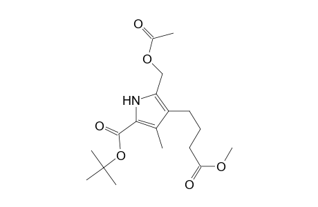 1H-Pyrrole-3-butanoic acid, 2-[(acetyloxy)methyl]-5-[(1,1-dimethylethoxy)carbonyl]-4-methyl-, methyl ester