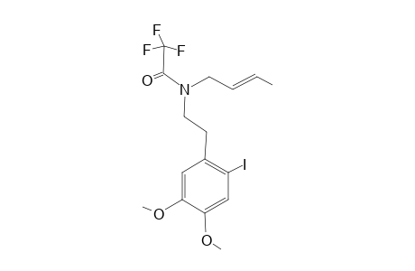 N-[2-(2-Iodo-4,5-dimethoxyphenyl)ethyl]-N-(but-2-enyl).alpha.-trifluoroacetamide