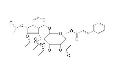 7-[(Acetyloxy)methyl]-1-((2,3,4-tri-O-acetyl-6-O-[(2E)-3-phenyl-2-propenoyl]hexopyranosyl)oxy)-1,4a,5,7a-tetrahydrocyclopenta[c]pyran-5-yl acetate