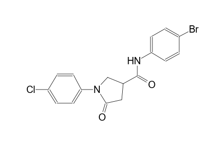 N-(4-bromophenyl)-1-(4-chlorophenyl)-5-oxo-3-pyrrolidinecarboxamide
