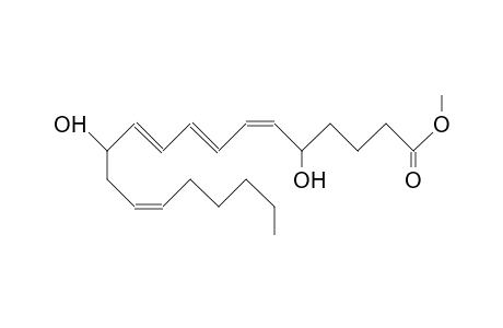(5S,6Z,8E,10E,12R,14Z)-5,12-Dihydroxy-eicosa-6,8,10,14-tetraenoic acid, methyl ester