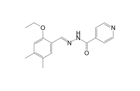 isonicotinic acid, (4,5-dimethyl-2-ethoxybenzylidene)hydrazide