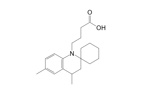 N-(.gamma.-Carboxypropyl)-3,4-dihydro-4,6-dimethylspiro[quinoline-2,1'-cyclohexane]