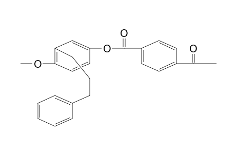 Aromatic polyester with phenylethylene side groups