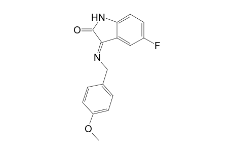 5-Fluoro-3-((4-methoxybenzyl) imino) indolin-2-one
