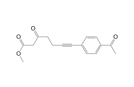 7-(4-acetylphenyl)-3-keto-hept-6-ynoic acid methyl ester