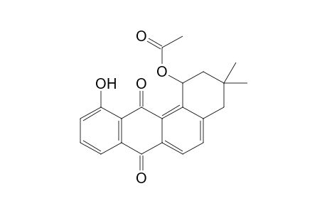 11-Hydroxy-3,3-dimethyl-7,12-dioxo-1,2,3,4,7,12-hexahydrobenzo[a]anthracen-1-yl acetate