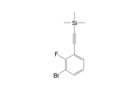 1-(3-BROMO-2-FLUOROPHENYL)-2-TRIMETHYLSILYL-ETHINE