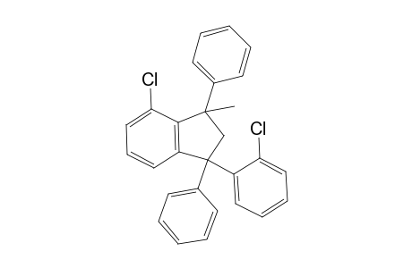 4-Chloranyl-1-(2-chlorophenyl)-3-methyl-1,3-diphenyl-2H-indene