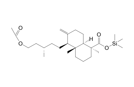 (1S,4aR,5S,8aR)-trimethylsilyl 5-((S)-5-acetoxy-3-methylpentyl)-1,4a-dimethyl-6-methylenedecahydronaphthalene-1-carboxylate