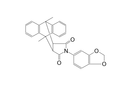 13-(benzo[d][1,3]dioxol-5-yl)-9,10-dimethyl-9,10-dihydro-9,10-[3,4]epipyrroloanthracene-12,14-dione