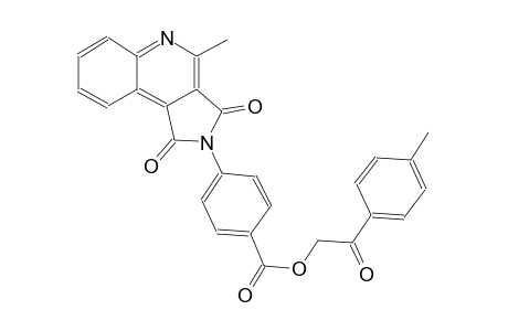 2-(4-methylphenyl)-2-oxoethyl 4-(4-methyl-1,3-dioxo-1,3-dihydro-2H-pyrrolo[3,4-c]quinolin-2-yl)benzoate