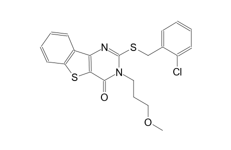 2-[(2-chlorobenzyl)sulfanyl]-3-(3-methoxypropyl)[1]benzothieno[3,2-d]pyrimidin-4(3H)-one
