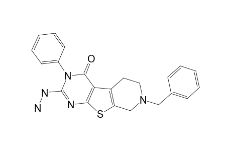 7-BENZYL-3-PHENYL-2-HYDRAZINO-5,6,7,8-TETRAHYDRO-1H-PYRIDO-[3',4':4,5]-THIENO-[2,3-D]-PYRIMIDIN-4-ONE