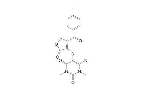 4-(4-METHYLBENZOYL)-3-[N-(6-AMINO-3,5-DIMETHYLURACIL)-AMINO]-2(5H)-FURANONE