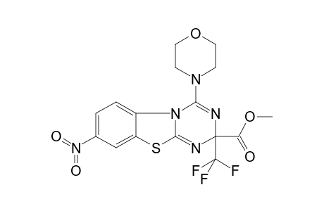2H-[1,3,5]Triazino[2,1-b][1,3]benzothiazole-2-carboxylic acid, 4-(4-morpholinyl)-8-nitro-2-(trifluoromethyl)-, methyl ester