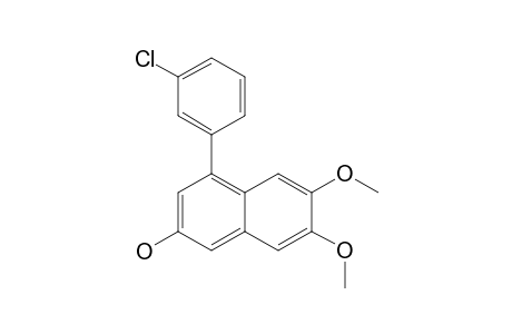 4-(3-CHLOROPHENYL)-6,7-DIMETHOXY-2-NAPHTHOL