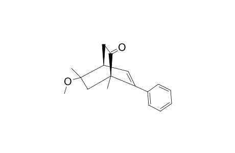 (-)-(1S,4S,8R)-1,8-DIMETHYL-8-METHOXY-6-PHENYLBICYClO-[2.2.2]-OCT-5-EN-2-ONE