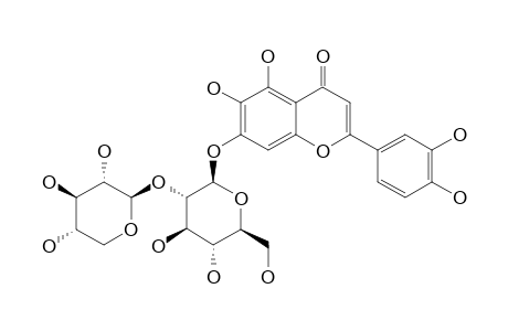 6-HYDROXYLUTEOLIN-7-O-BETA-D-[2-O-BETA-D-XYLOPYRANOSYL-GLUCOPYRANOSIDE]