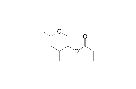 2H-Pyran-3-ol, tetrahydro-4,6-dimethyl-, propanoate