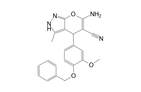 pyrano[2,3-c]pyrazole-5-carbonitrile, 6-amino-2,4-dihydro-4-[3-methoxy-4-(phenylmethoxy)phenyl]-3-methyl-
